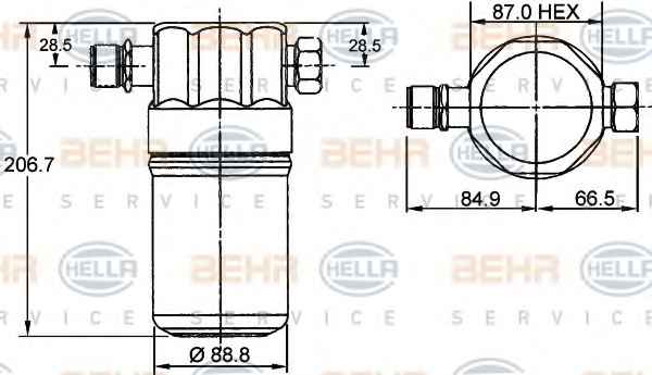 BEHR HELLA SERVICE 8FT 351 192-041