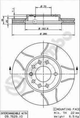 BREMBO 09.7629.75