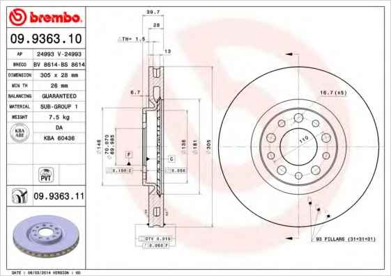 BREMBO 09.9363.11