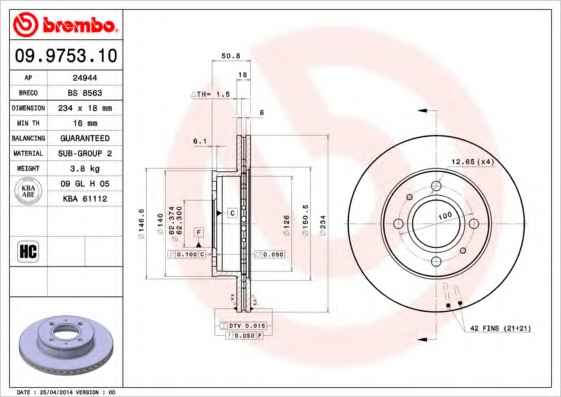 BREMBO 09.9753.10