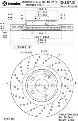 BREMBO 09.B807.51