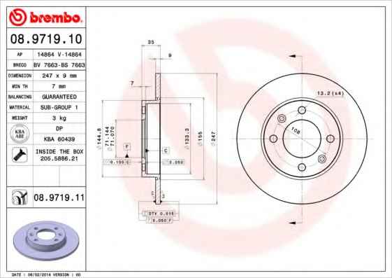 BREMBO 08.9719.10