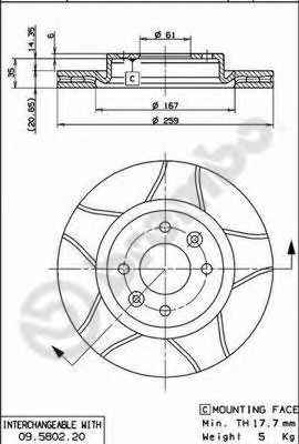 BREMBO 09.5802.76