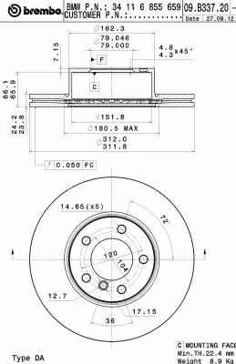 BREMBO 09.B337.21