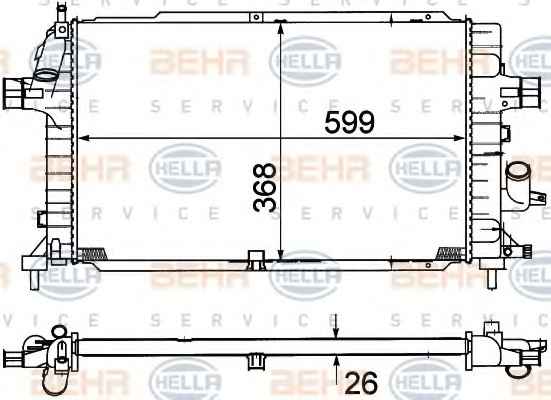 BEHR HELLA SERVICE 8MK 376 781-041