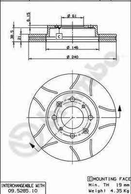 BREMBO 09.5285.75