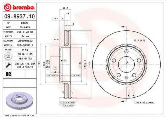 BREMBO 09.8937.10