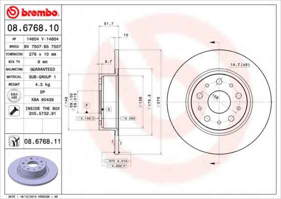 BREMBO 08.6768.11