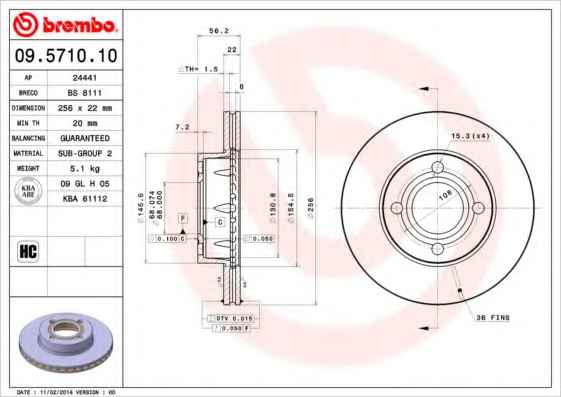 BREMBO 09.5710.10