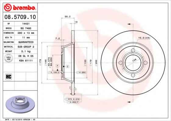 BREMBO 08.5709.10