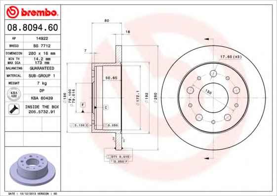 BREMBO 08.8094.60