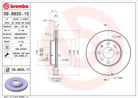 BREMBO 09863511