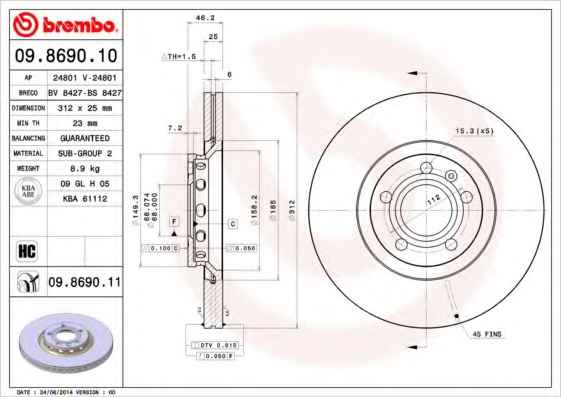 BREMBO 09.8690.11