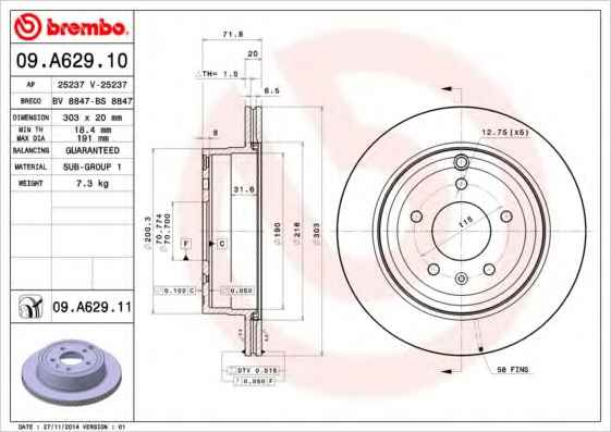 BREMBO 09.A629.10