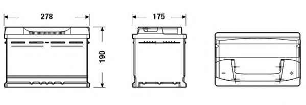 EXIDE EB740