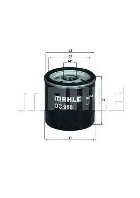 MAHLE ORIGINAL OC 988